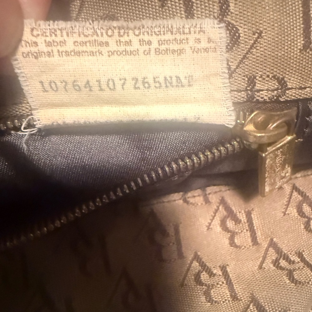 Bottega Veneta Brown Monogram Canvas Tote with Dark Brown Straps - Picture 2 of 7